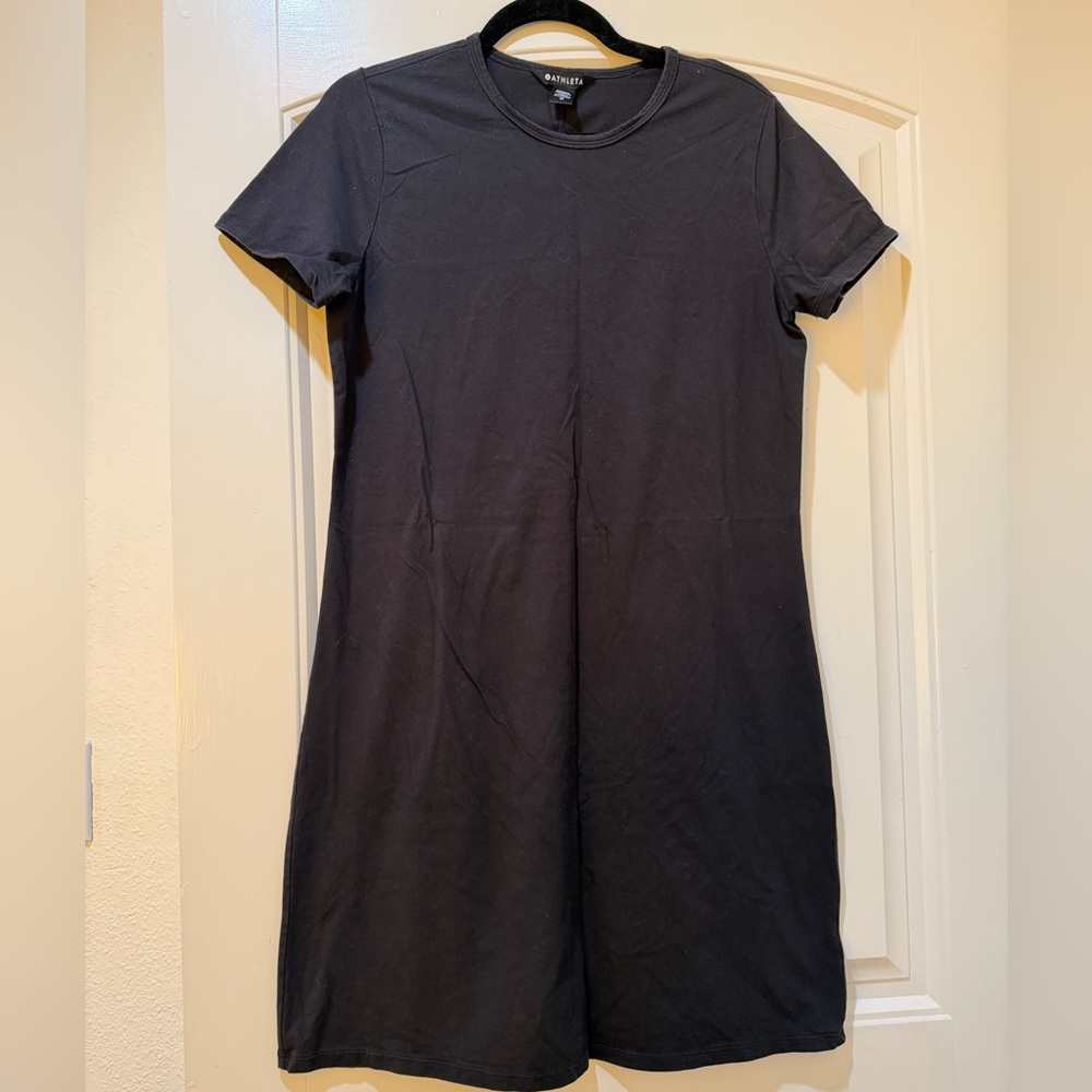 Athleta Classic Black Tee Dress